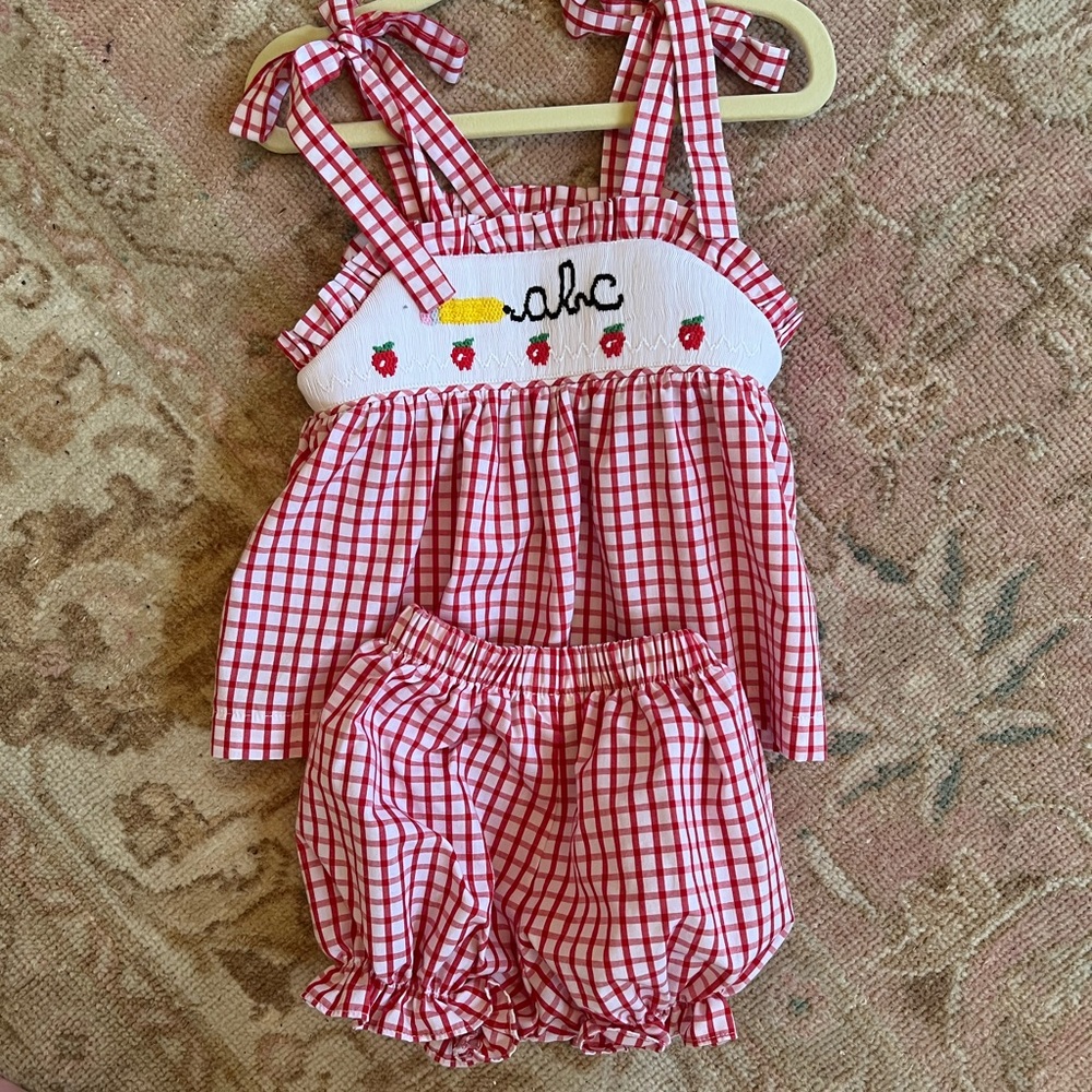 Stitchy Fish school diaper set